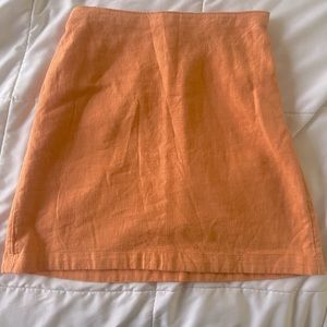 Abercrombie & fitch Orange A-line skirt size xs
